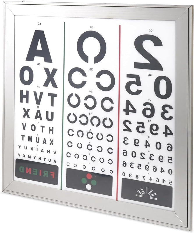 SPANCARE PHARMACETUICALS LED Vision Chart with 2 Languages, 9.8 ft
