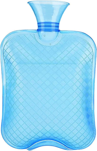 Hot Water Bag for Full Body Pain Relief Hot Bags for Pain Relief in Sports Injury Rubber Hot Bag for Body Massage for Men & Women Bottle Water Bag for Pain Relief in Period, Cramps- Blue