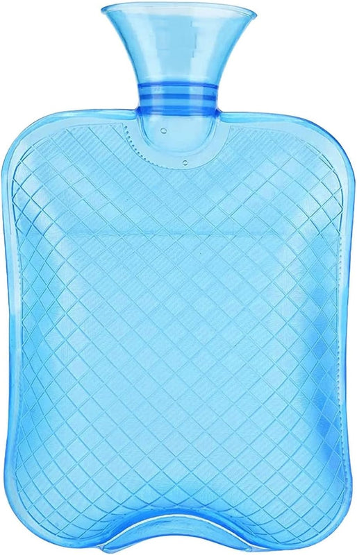 Hot Water Bag for Full Body Pain Relief Hot Bags for Pain Relief in Sports Injury Rubber Hot Bag for Body Massage for Men & Women Bottle Water Bag for Pain Relief in Period, Cramps- Blue