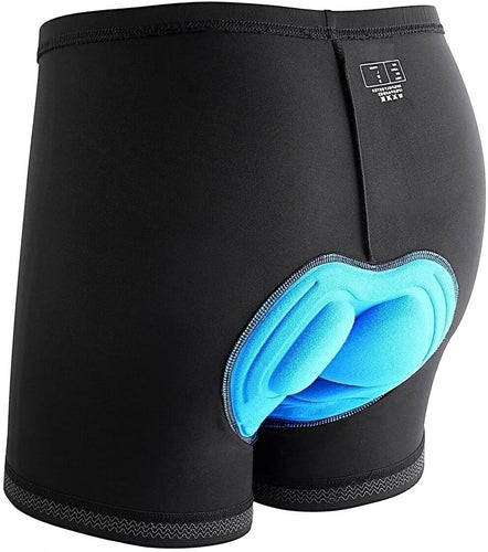 Span Cycling Shorts 3D Padded Bicycle Bike Shorts Underwear with Anti-Slip Leg Grips (M)