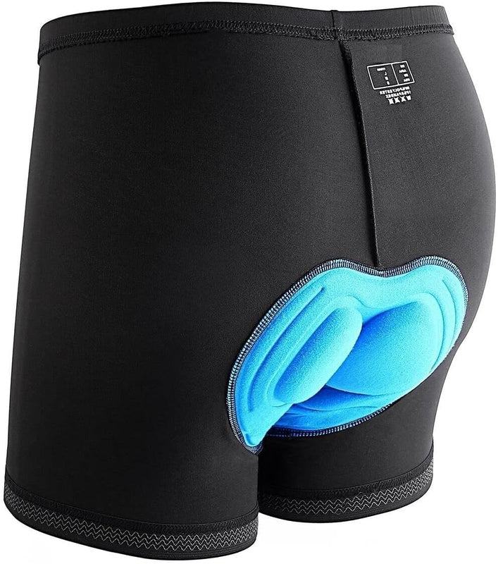 Span Cycling Shorts 3D Padded Bicycle Bike Shorts Underwear with Anti-Slip Leg Grips (S)