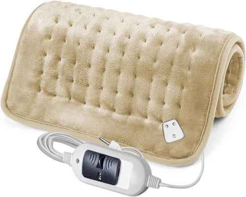 "Electric Heating Pad for Pain Relief Orthopaedic Heat Therapy with Fast Heating Technology Heating Belt" (Beige)