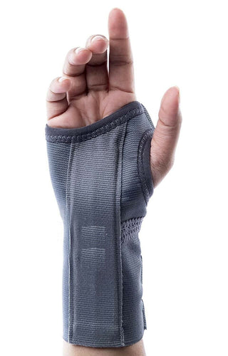 Spancare Elastic Wrist Splint, Grey, Right, 1 Unit, removable splint