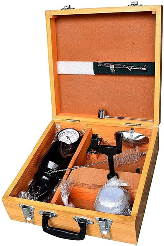 "Rapid Moisture Meter (2 Meter) – Complete Apparatus – Packed in Wooden case for Ease in Storage and Transportation – Includes 2 Calcium Carbide Boxes (Analog)"