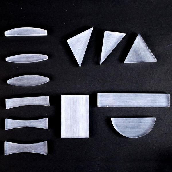 SPANCARE PHARMACEUTICALS Set of 12 Lenses - to Demonstrate The Concepts of Light | 12 Acrylic Lenses | Physics for Class 9-12 | Optics Science Activities(Lens Activities, Mirror Activities)