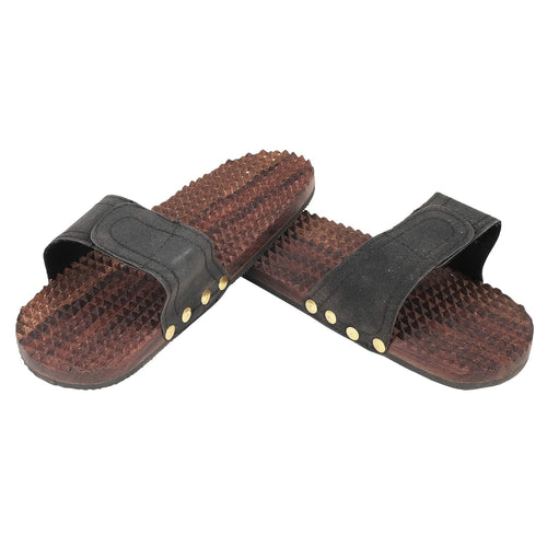 Wooden Acupressure Slippers Unisex Foot Massager UK 8