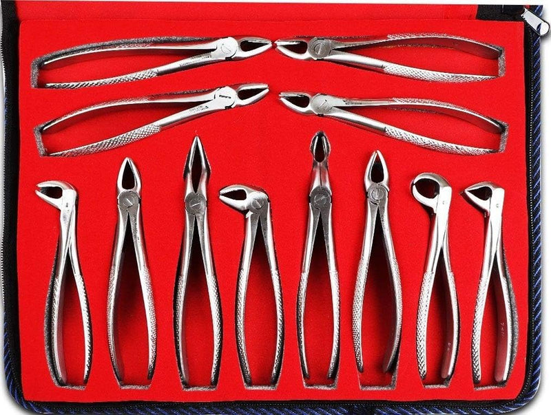 Wal-Extract Extraction Instruments Forceps Kit Set of 12 (K1/1)