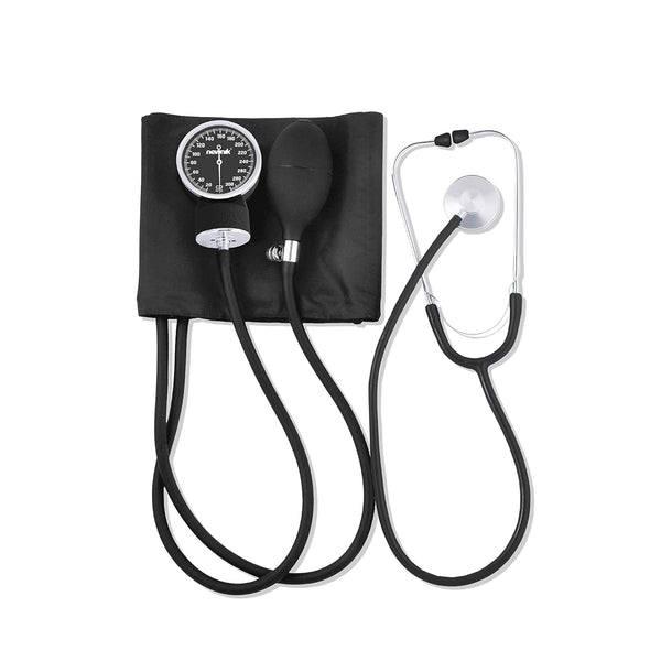 Aneroid Sphygmomanometer BP Monitor with Free Basic Stethoscope, Adult Cuff & Carrying Case | Manual Blood Pressure Monitor for Home, Clinic & Hospital Use | Made in India