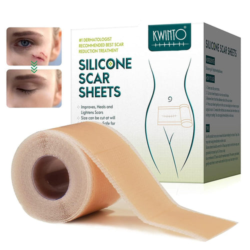 Silicone Scar Sheets, Silicon gel sheets for Scars Transparent Medical Silicone Gel Tape for Scar Removal, Silicone Scar Tape Roll For Hypertrophic Scars and Keloids Caused by Surgery