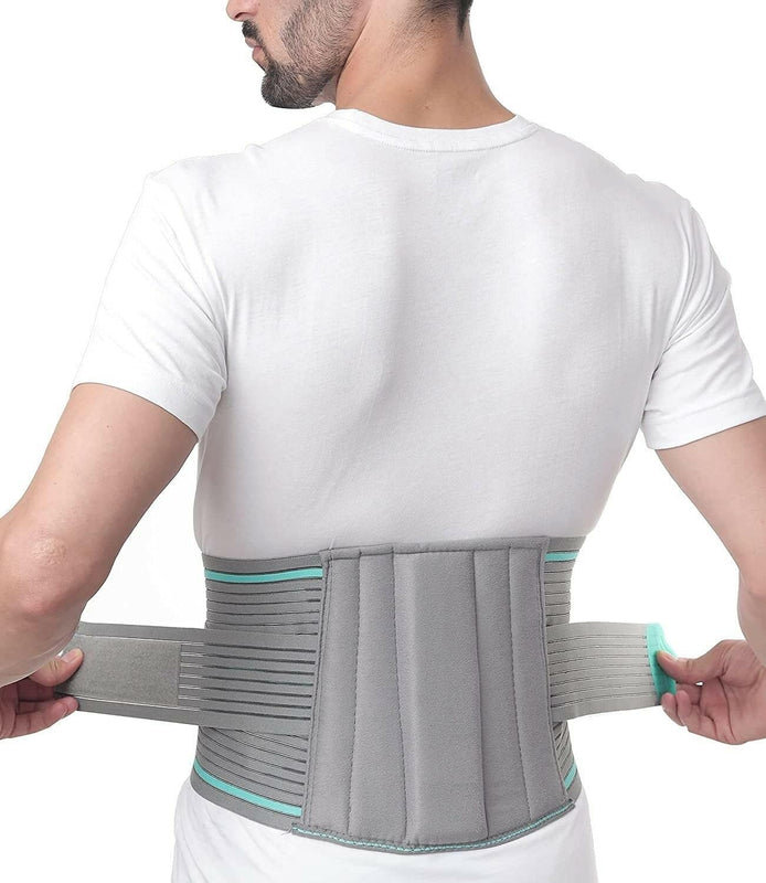 Span Lumbo Sacral Belt, Grey, Medium, 1 Unit