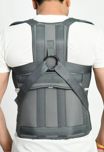 SPANCARE PHARMACEUTICALS Cotton Dorso Lumbar Spinal Brace Posture Corrector, Back Support for Stability & Immobilisation, Post Spine,Universal Size