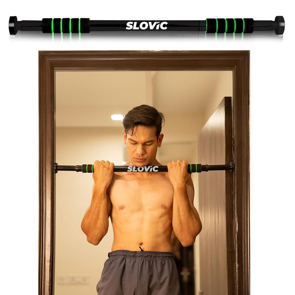 Pull up Bar for Home Kids [100 KG] | No Screw Pull Up Bar Wall Mounted with Anti-Skid Grip | Pull-ups Bar for Homes Workout | Gym Equipment for Home Workout (Length 62 to 100 CM)
