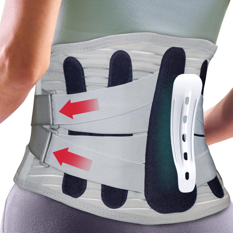 Spine Pro Belt for Lower Back Pain Relief, Sciatica, Muscle Strains, and Spinal Recovery | Adjustable Lumbar Support Belt for Men & Women | Improves Posture, Reduces Discomfort, Enhances Stability & Aids in Injury Recovery | Orthopedic LS Be