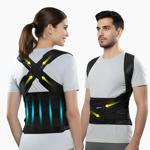 2-in-1 Posture Corrector Back Support Belt Free Size