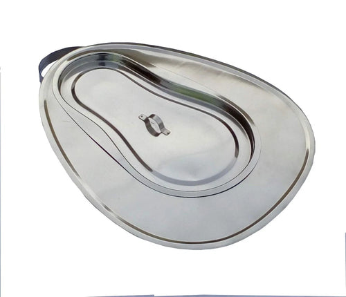 Premium Quality Stainless Steel Female Bed Pan with cover